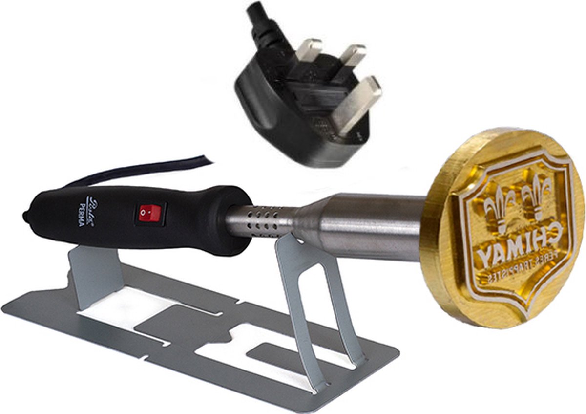 Posta Perma | brandstempel | Ø80mm-500 Watt-Messing-G-stekker (VK + Ierland)